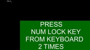 Numeric keypad is not working In Turbo C++