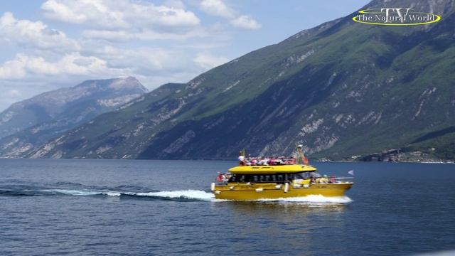 Италия Озеро Гарда-Лимоне /Гарда-Экспресс/ на катере.Italien "Gardasee-Limone Sul Garda" mit schif.