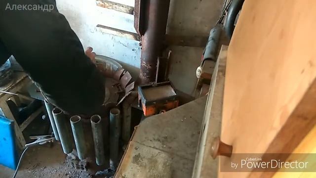 Розжиг Угля Газом (пропан) в буржуйке. Отопление гаража.