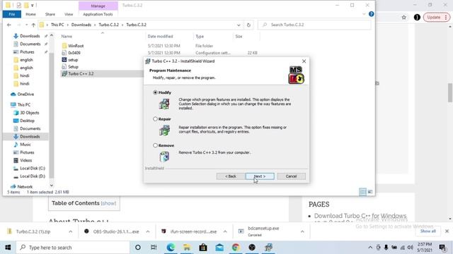 #2 Turbo C Compiler Installation | Turbo C++ Installation Windows 10 PC | Complete C Tutorials