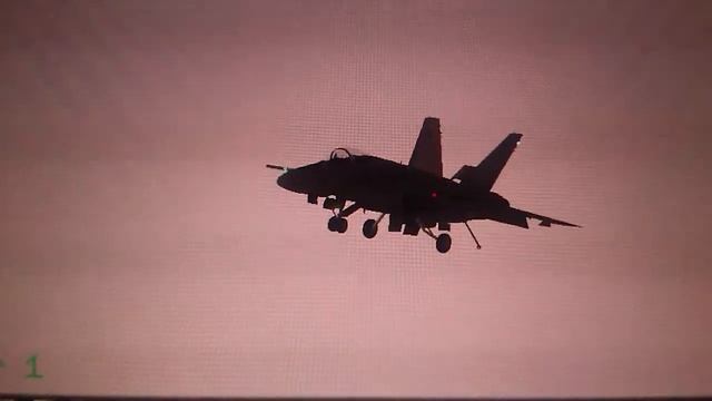 F-18 E Purrfect Land - F18 Carrier Landing by RORTOS