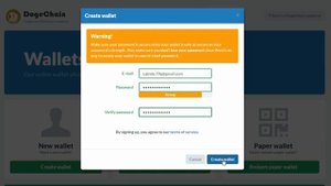 Регистрация кошелька Dogechain / Как создать DOGECOIN кошелька