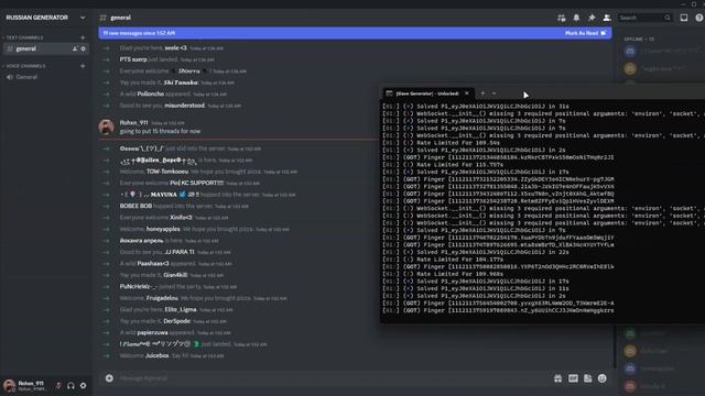DISCORD TOKEN GENERATOR | AI SOLVER NO CAPTCHA KEY REQUIRED | TO BUY DM ON TELEGRAM/DISCORD #discor