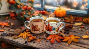 Morning Cafe Music - Positive Autumn Jazz ☕ Elegant Jazz & Bossa Nova Music for Begin the day, Relax