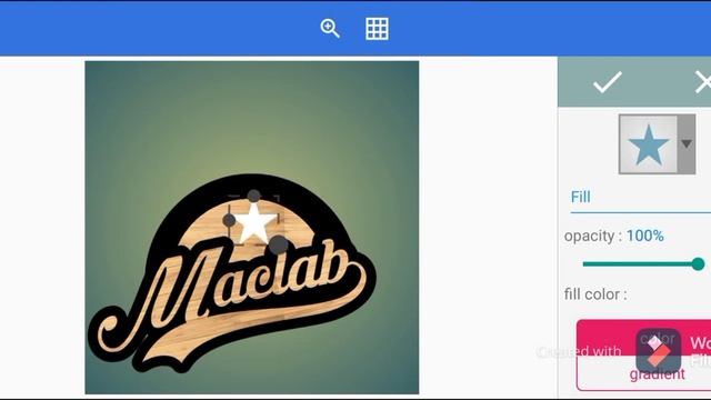 Wooden Carved Logo design mockup with phone