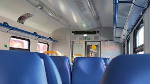 Небольшой обзор салона электропоезда ЭП2Д-0096