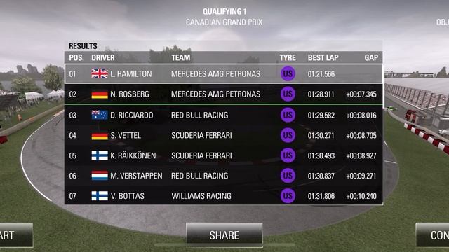 F1 🏎 2016 iOS Mercedes AMG Petronas Lewis Hamilton Canada 🇨🇦  Qualifying