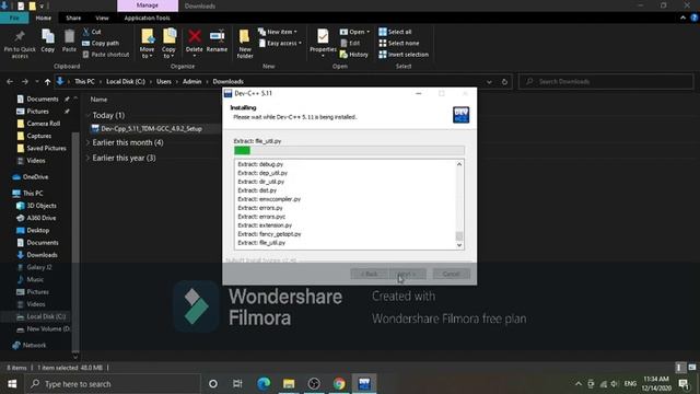 Download and installation process of devc++ in windows for c and c++ compiler