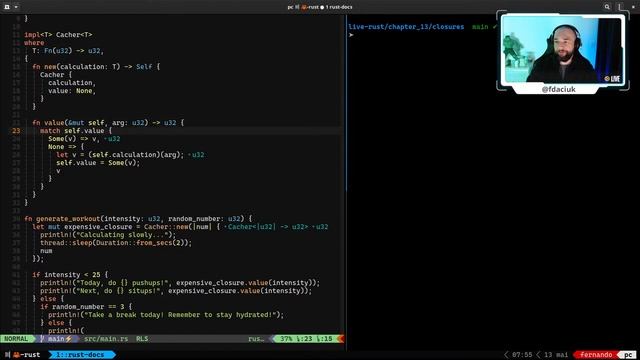 38. Programação Funcional com Rust: Closures (parte 2) смотреть онлайн