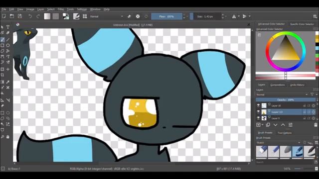 Speed paint - #4 [Umbreon] смотреть онлайн