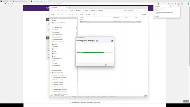Installation Citrix workspace to run Sinapse simulators смотреть онлайн