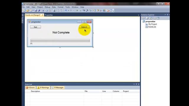 How to Create A Progress Bar in Visual Basics смотреть онлайн