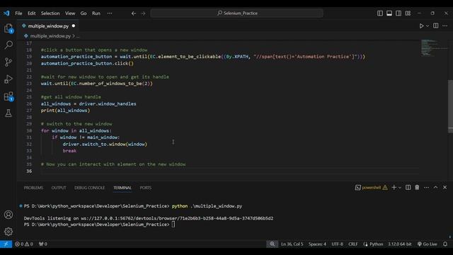 How to Handle Multiple Windows in Selenium Python
