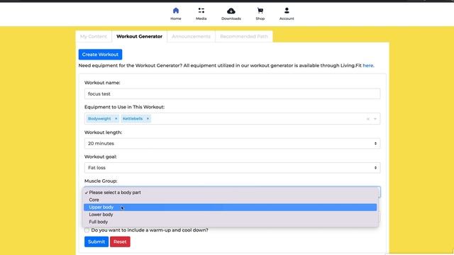 Focus on Specific Muscle Groups in New Workout Generator Update смотреть онлайн