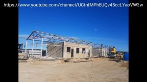 Монтаж металлоконструкции и сэндвич-панелей