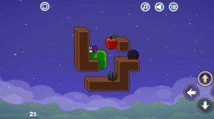 Apple worm mobile game level 25 new Android mobile game 20 February 2023