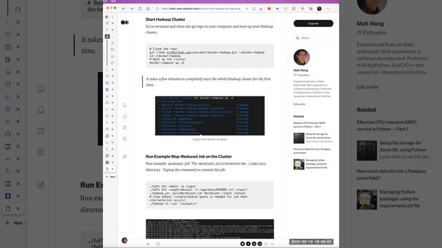 Run Hadoop on your macOS (Apple M1/Intel) laptop. The commands also work on Windows (WSL) and Linux смотреть онлайн