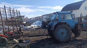 сцепка СГ-12 с боронами в 2 следа#2024