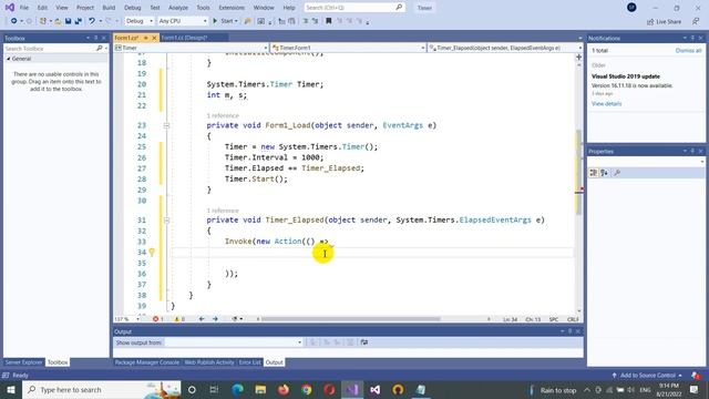 How to use Timer in C# Windows Forms смотреть онлайн