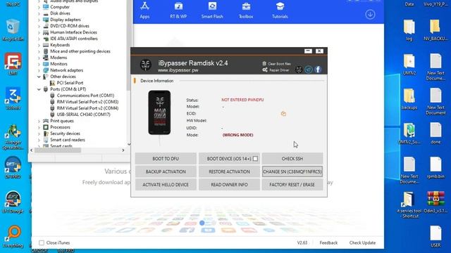 iPhone locked to Owner ios 15.7.1 unlock easy / icloud bypass /  iBypasserRamdiskAIOv2.4 (windows)