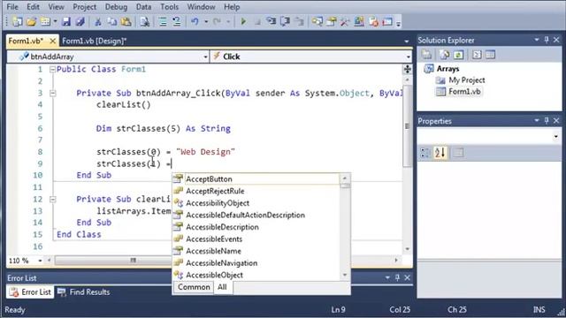 Visual Basic Tutorial 59 Introduction To Arrays смотреть онлайн