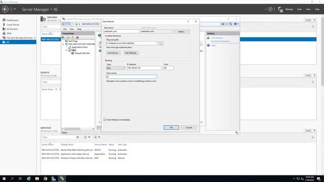Hosting Multiple Websites and https Certificate on Windows Server 2019 смотреть онлайн