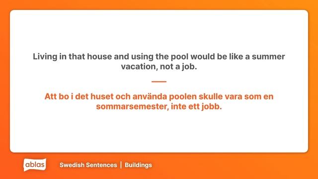 Buildings | Swedish Example Sentence List смотреть онлайн