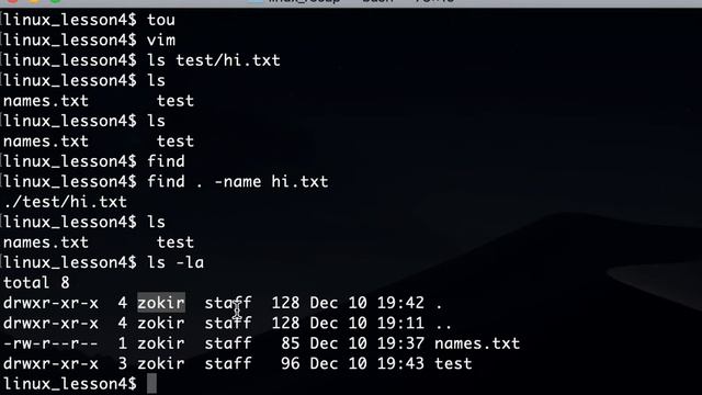 Mac/Linux Terminal Tutorial, Lesson 4