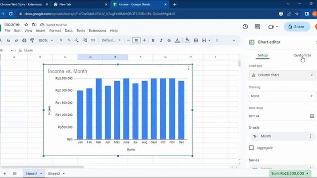 How to Create Chart in Google Sheets |Laptop Desktop Windows PC or MacOS