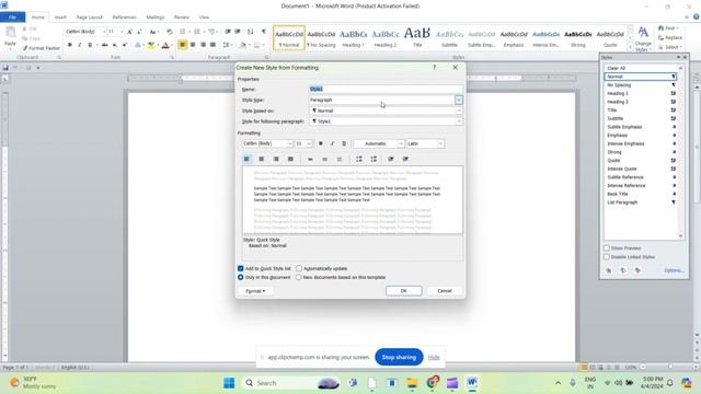# How to create a style in MS word #quickway смотреть онлайн