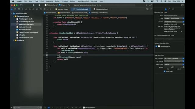 How to create tableview in swift iOS  2021 || Swift 5 & Xcode 12
