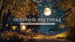 Умиротворяющий шелест листьев и пение птиц в осеннем лесу