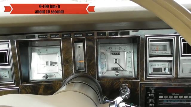 Lincoln Mark V 6,6L 1979 top speed and acceleration