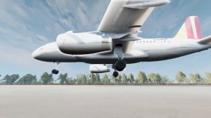 Beamng.Drive Airbus A319 Butter Landing at Airport Island #swiss001landing