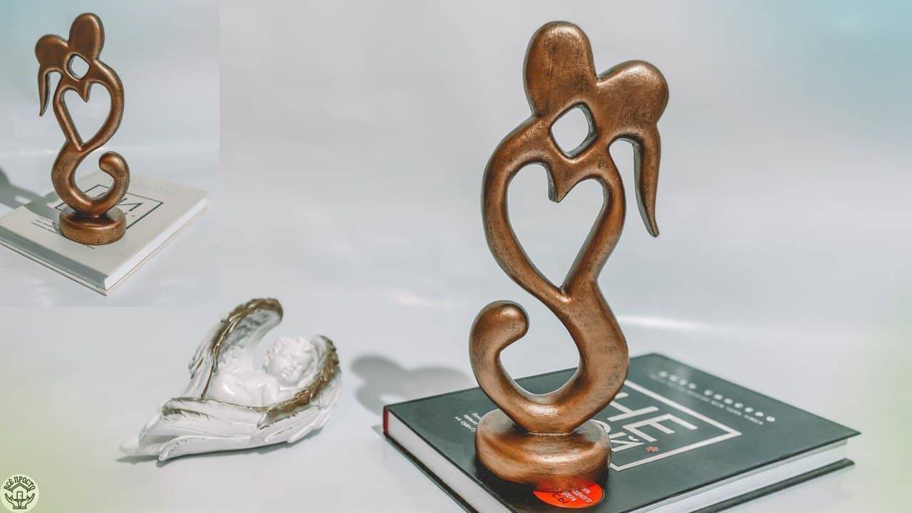 Абстракционная ФИГУРКА из ГИПСА СВОИМИ РУКАМИ | Поделки из гипса | Figures made of plaster смотреть онлайн