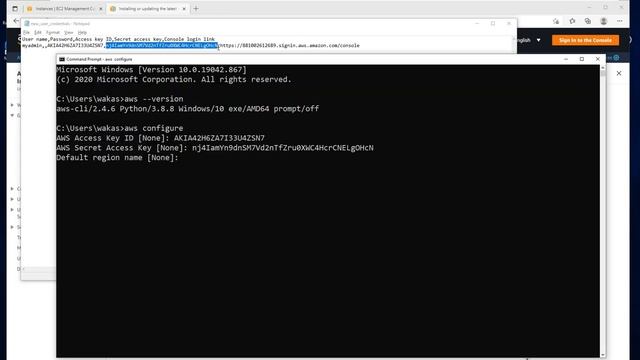AWS Labs in English | Launch Linux Instance using Windows CMD in New Dashboard 2021 | OneMinuteLab