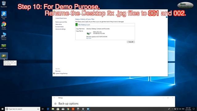 Windows 10 Using File History to Backup and Restore Files Demo смотреть онлайн