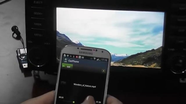 One function of our mirroring box -- DLNA operation video смотреть онлайн