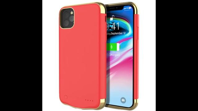 iPhone 11 pro 5500mah Battery Case Cover Red смотреть онлайн