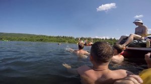 Купание в Вишере и встреча с инспекторами ООПТ