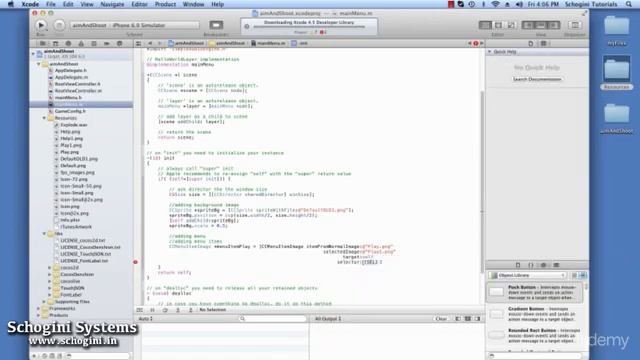 Develop an iOS game with Cocos 2D Game Development Framework : Adding Menu
