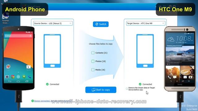 How to Move All Data from old Android Phone to HTC One M9/E9/M8 by FoneCopy смотреть онлайн