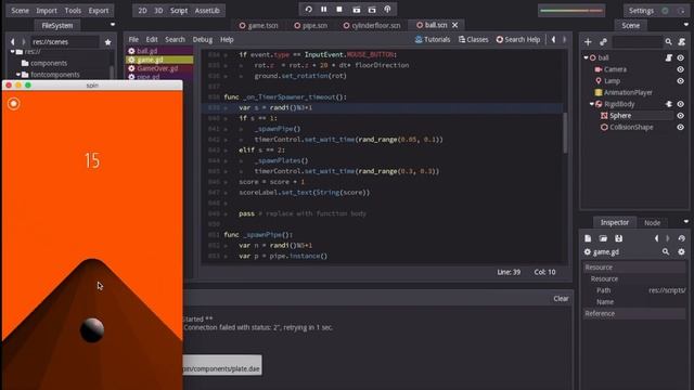 Godot mobile game: Spin