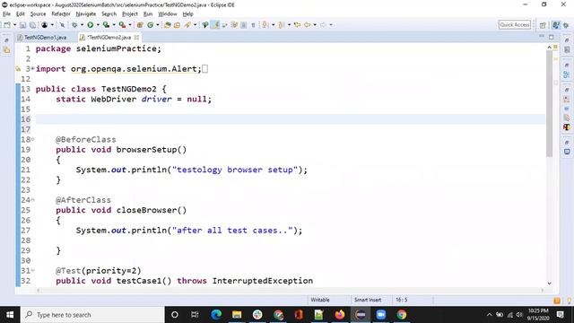 Chapter 8: TestNG setup and Annotations смотреть онлайн