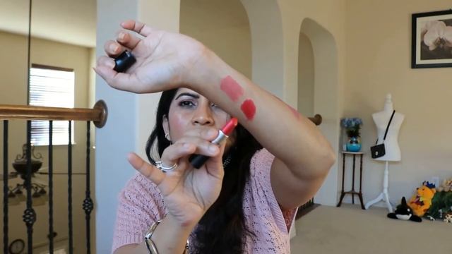 MAC FROSTED FIREWORK LIP SET Part2: FIREWORKED LIKE A CHARM MINI LIP KIT RED SWATCHES & REVIEW