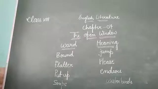 Class VIII THE OPEN WINDOW 5 смотреть онлайн