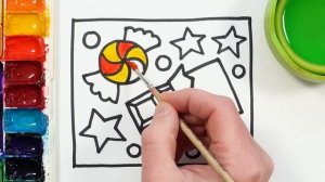 Сердце с лентой! Рисование и раскрашивание для детей! Советы для малышей по легкому рисованию