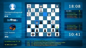 Chess Game Analysis: Enriquitodiagonal - Lex Irvens : 1-0 (By ChessFriends.com)