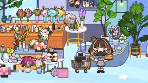 Toca life world stories. The shopping  iphone , design house,flowers.