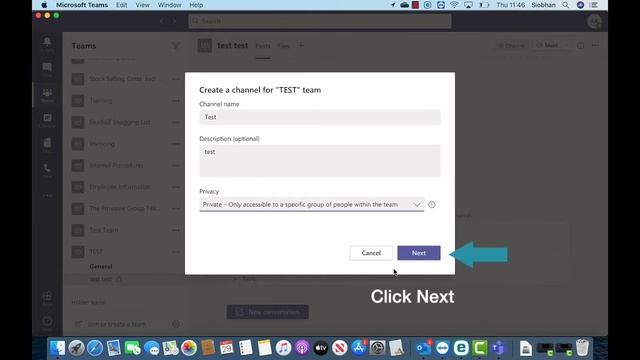 Aqua IT How to create a channel in Teams Mac смотреть онлайн